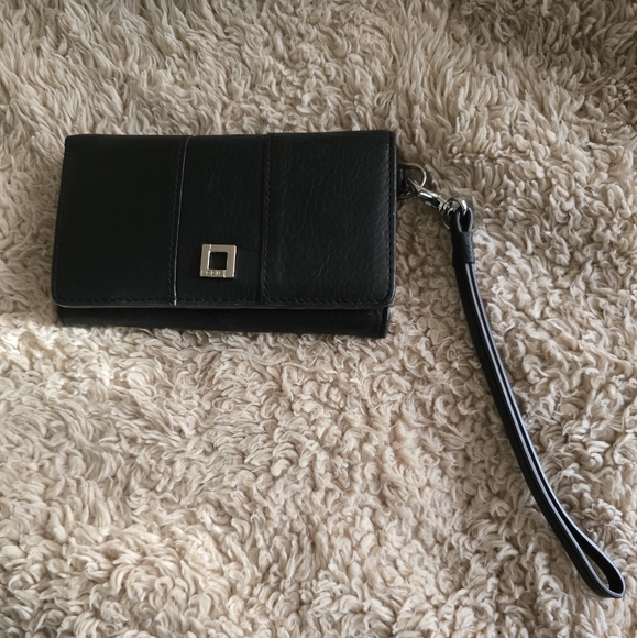 Lodis Leather Wallet Wristlet by with RFI. EUC Box Included. - Picture 11 of 13